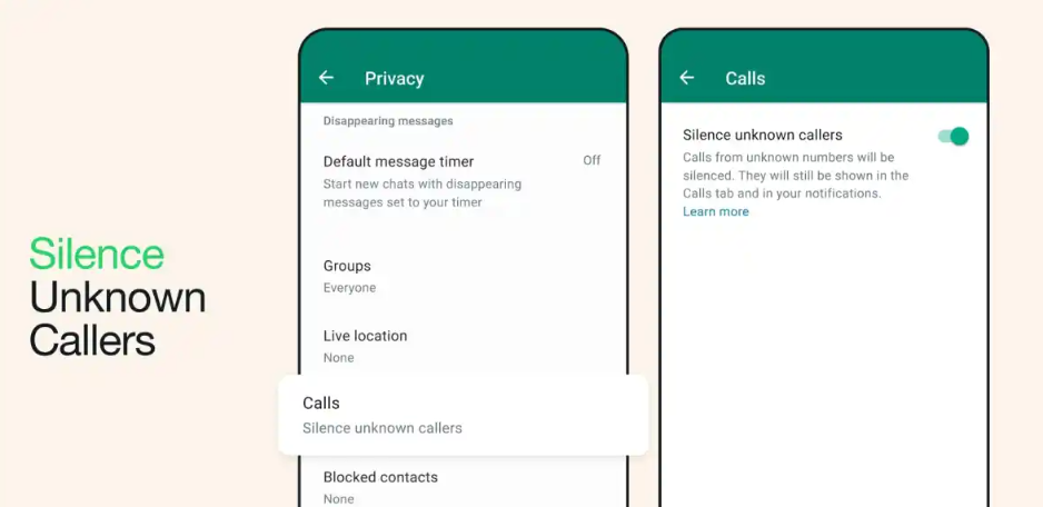 Yo Whatsapp Silence-Unknow-Callers